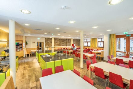 Speisesaal für bis 140 Personen, Jugendhotel in Wagrain