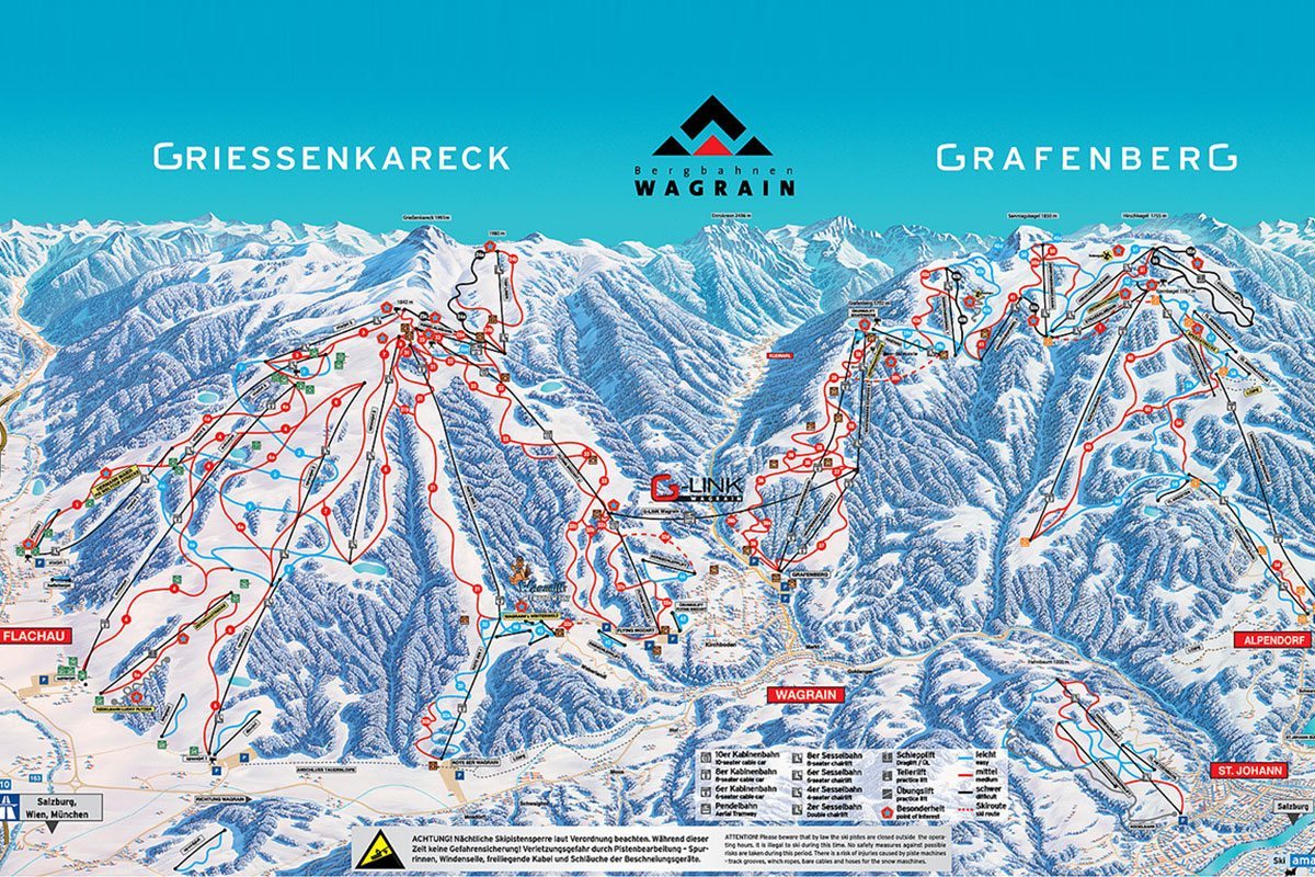 Pistenpanorama - Skigebiet Wagrain-Kleinarl